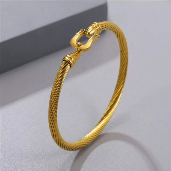 Bracelet câble ceinture en Or 18K 100% Artisanal – Image 3