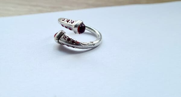 Bague vangovango sertie de pierre précieuse 100% Argent – Image 5