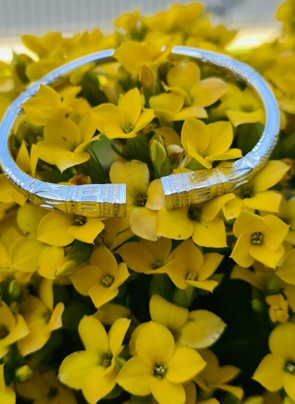 Bracelet vangovango carré saccalava pour enfant 100% Argent -18cm – Image 3