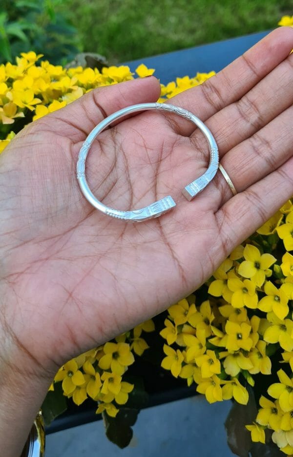 Bracelet vangovango carré saccalava pour enfant 100% Argent -18cm – Image 4