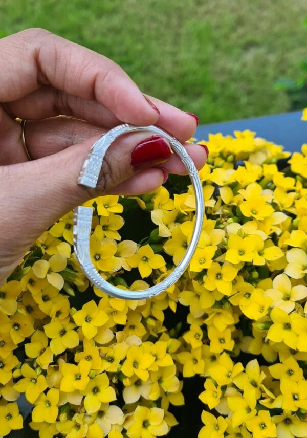 Bracelet vangovango carré saccalava pour enfant 100% Argent -18cm – Image 2