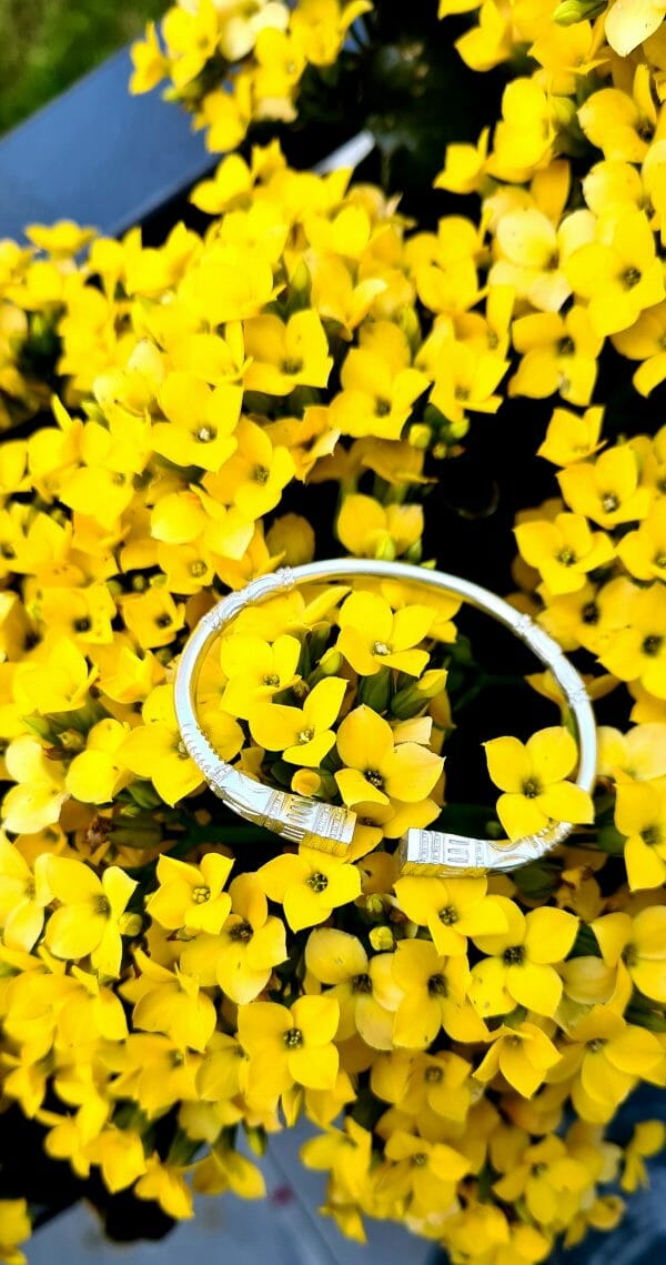 Bracelet vangovango carré saccalava pour enfant 100% Argent -18cm – Image 6