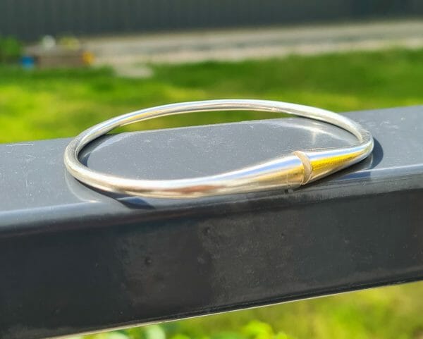 Bracelet vangovango saccalava lisse 100% Argent pour Homme