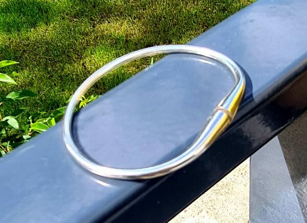 Bracelet vangovango saccalava lisse 100% Argent pour Homme – Image 2