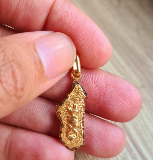 Pendentif Madagascar ALOALO OR 18K 100% Artisanal – Image 2