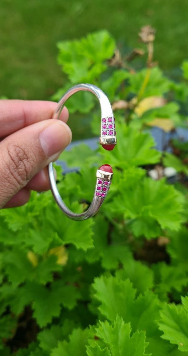 Bracelet vangovango tsaiky Hely 100% Argent/Or artisanal- 8CM – Image 4