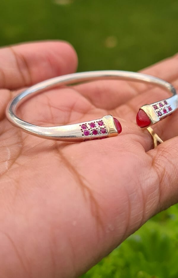 Bracelet vangovango tsaiky Hely 100% Argent/Or artisanal- 8CM