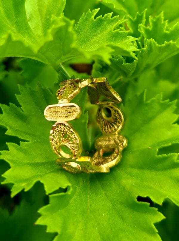 Bague filigrane ALOALO Or 18K 100% Artisanal – Image 4