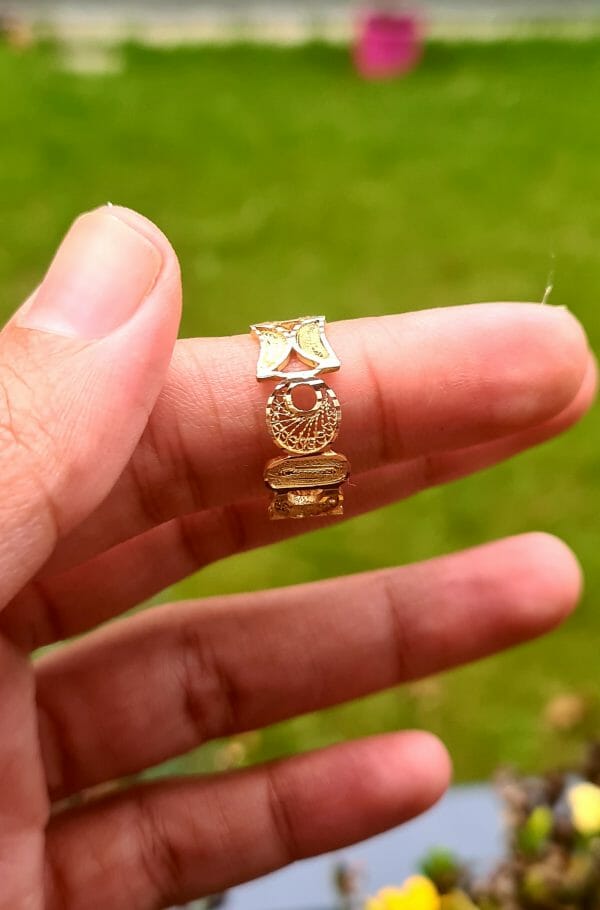 Bague filigrane ALOALO Or 18K 100% Artisanal – Image 3