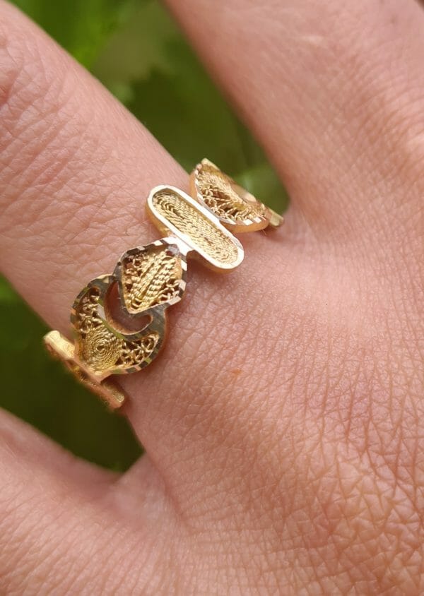 Bague filigrane ALOALO Or 18K 100% Artisanal – Image 7