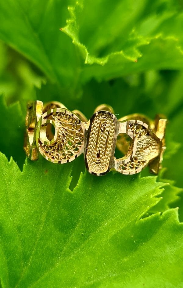 Bague filigrane ALOALO Or 18K 100% Artisanal