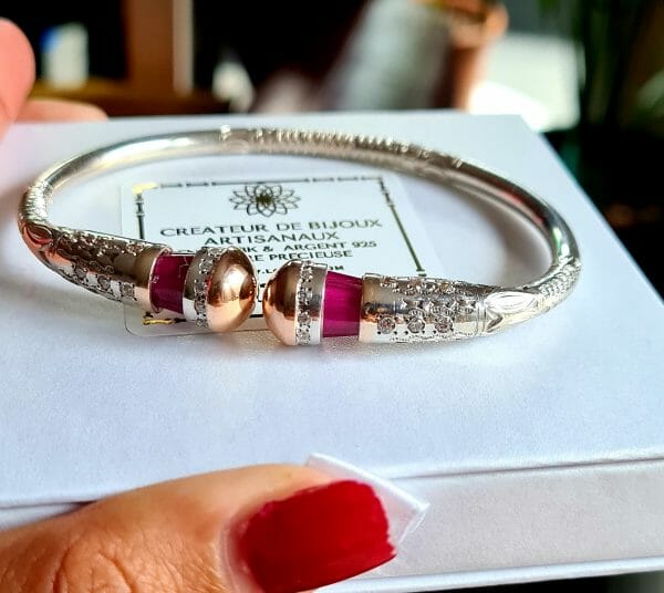 Bracelet vangovango matoky valeur Argent/Or(100% artisanal)-42G H/F Mixte – Image 4