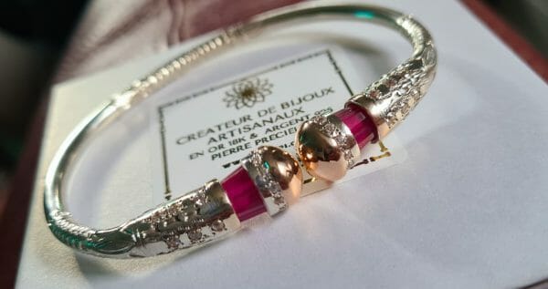 Bracelet vangovango matoky valeur Argent/Or(100% artisanal)-42G H/F Mixte – Image 3