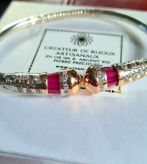 Bracelet vangovango matoky valeur Argent/Or(100% artisanal)-42G H/F Mixte – Image 7
