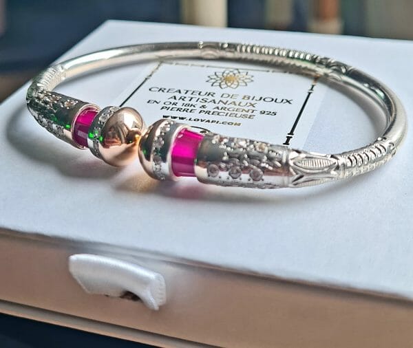 Bracelet vangovango matoky valeur Argent/Or(100% artisanal)-42G H/F Mixte – Image 6