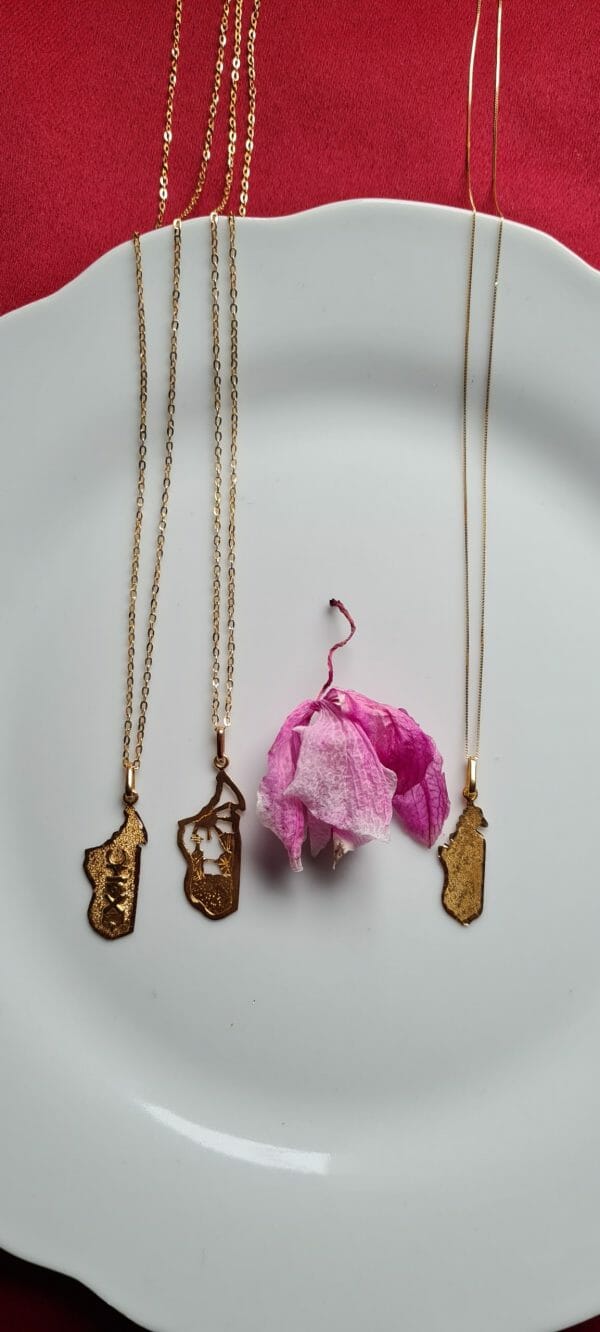 Collier et pendentif Madagascar en Or 18K artisanal – Image 2
