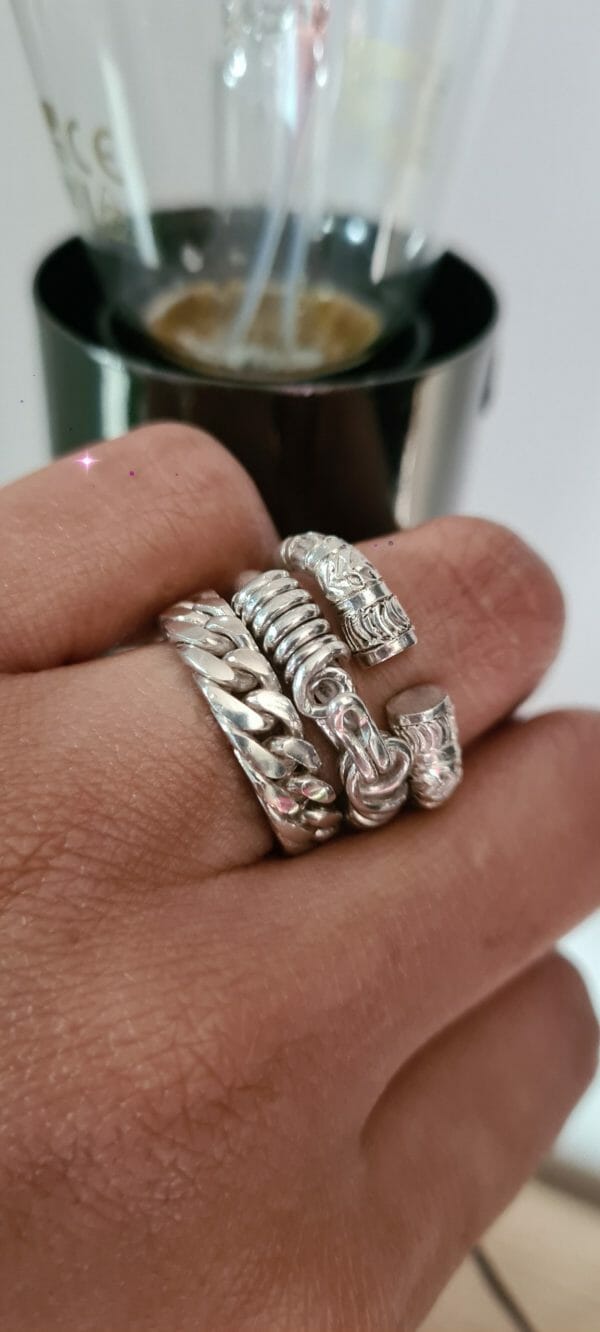 Lot de bague emblématique malgache  en Argent 925 100% Artisanal – Image 2