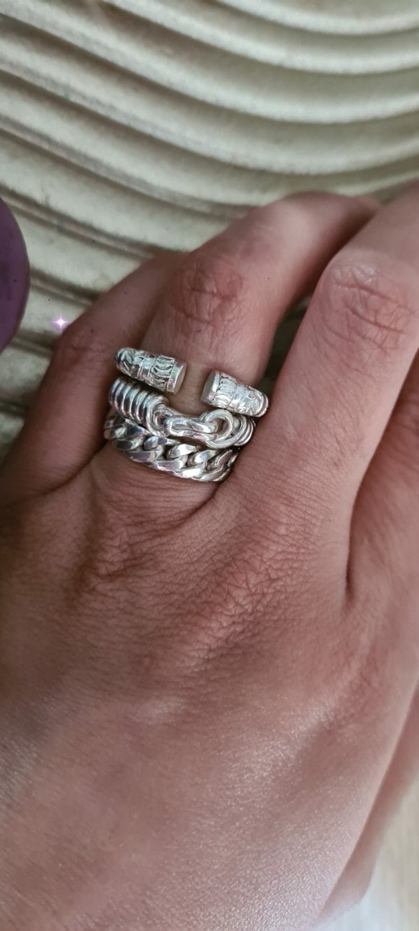 Lot de bague emblématique malgache  en Argent 925 100% Artisanal – Image 4