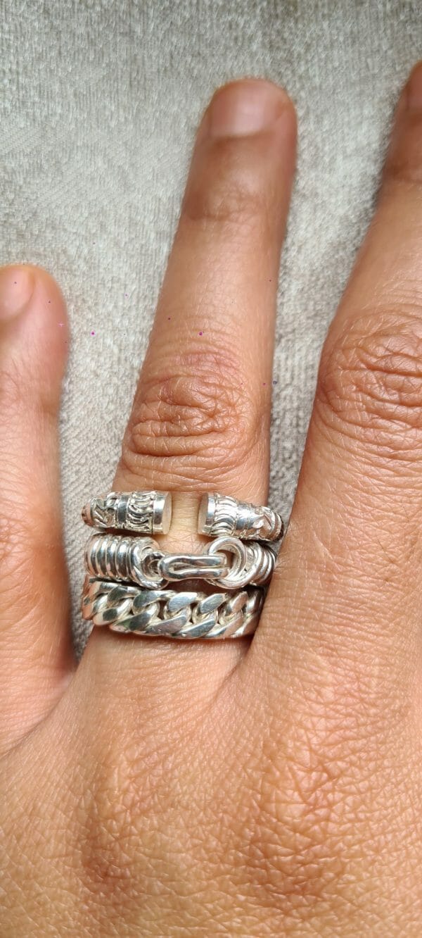 Lot de bague emblématique malgache  en Argent 925 100% Artisanal