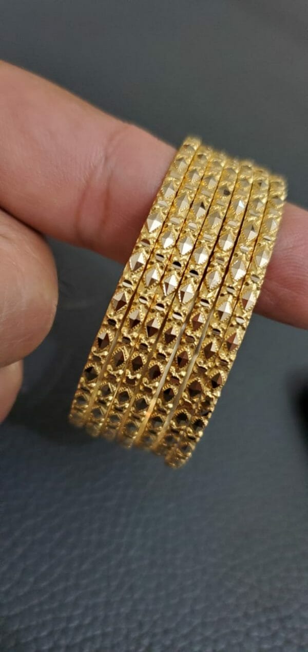 Bracelet semainier à motif en Or 18K Artisanal – Image 2