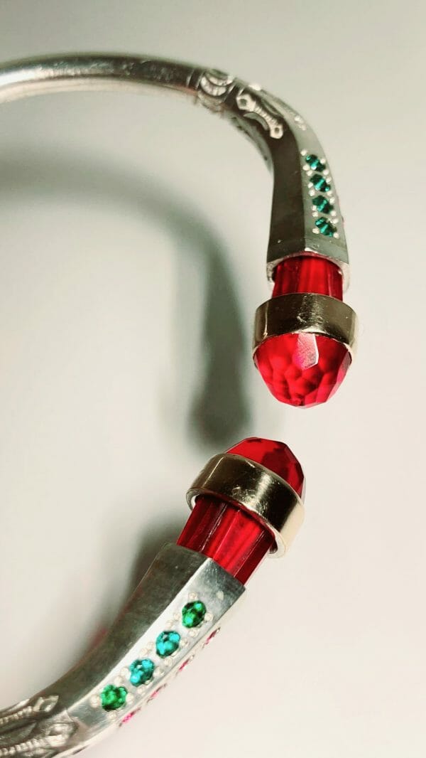 Bracelet vangovango trapèze tsara joro en Argent 925 et Or 18K Artisanal mixte – Image 2