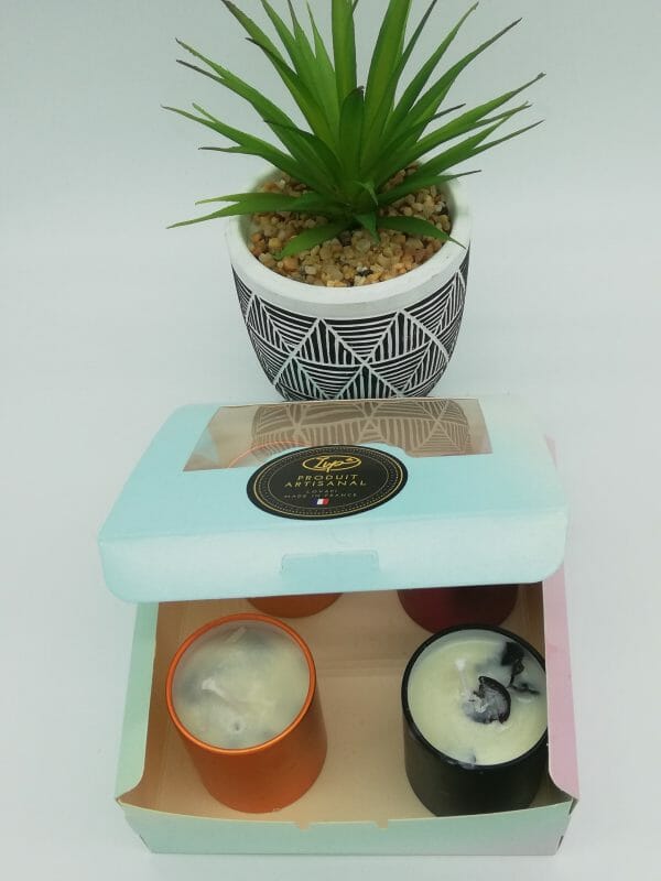 Coffret bien-être bougie massage parfum ananas  (100% artisanal)-LVP – Image 7