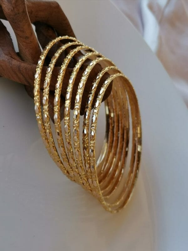 Bracelet semainier à motif en Or 18K Artisanal