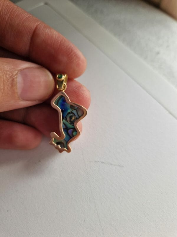 Pendentif Mayotte nacré d'ormeau 2G5 Or 18K – Image 3