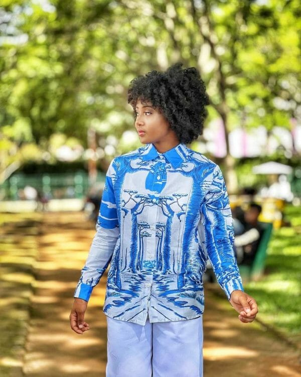 chemise lambahoany en Coton de Madagascar