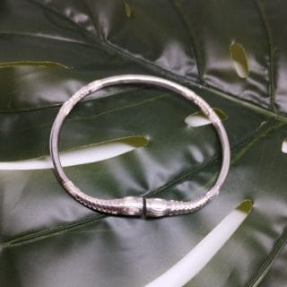 Bracelet jonc 17,5cm Vangovango femme argent massif de Madagascar Ref1 Assilyiahjewel