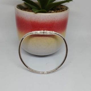 Bracelet jonc 17,5cm Vangovango femme argent massif de Madagascar Ref10 Assilyiahjewel