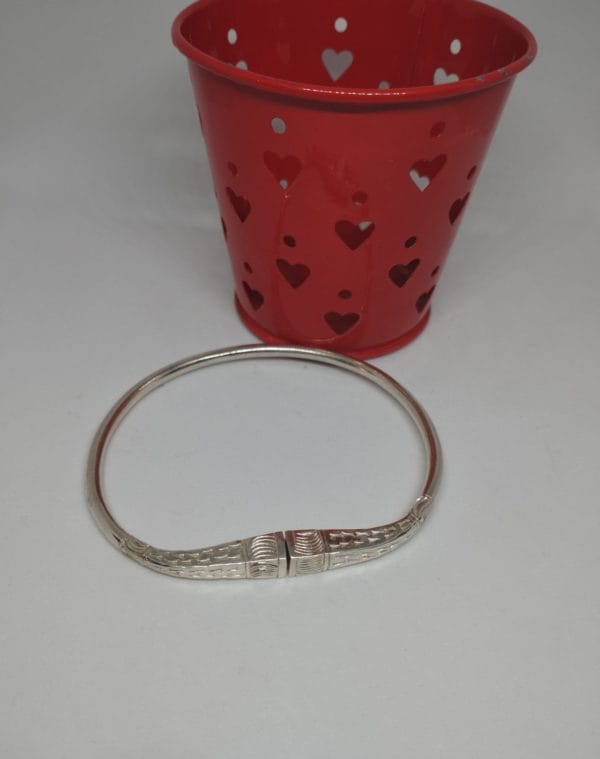 Bracelet jonc 20cm Vangovango homme argent massif de Madagascar Ref 7 Assilyiahjewel – Image 4