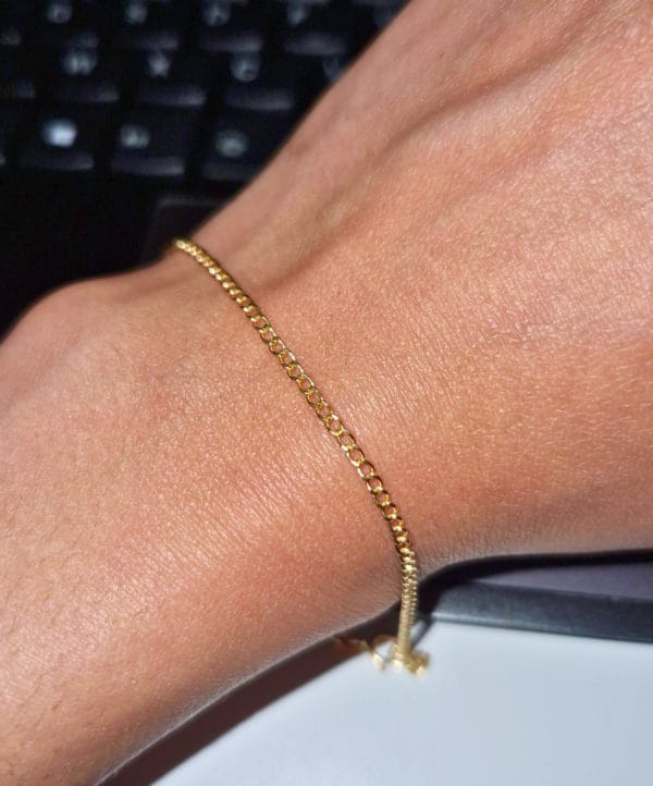 bacelet en OR 18K mixte porté