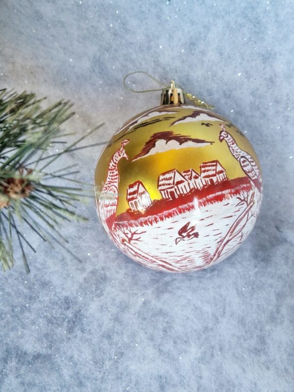 6 Boules de Noël/ décoration de Noël/collection NOËL ARTISANAL/ Madagascar – Image 13
