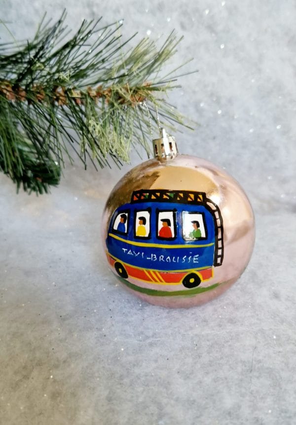 6 Boules de Noël/ décoration de Noël/collection NOËL ARTISANAL/ Madagascar – Image 4