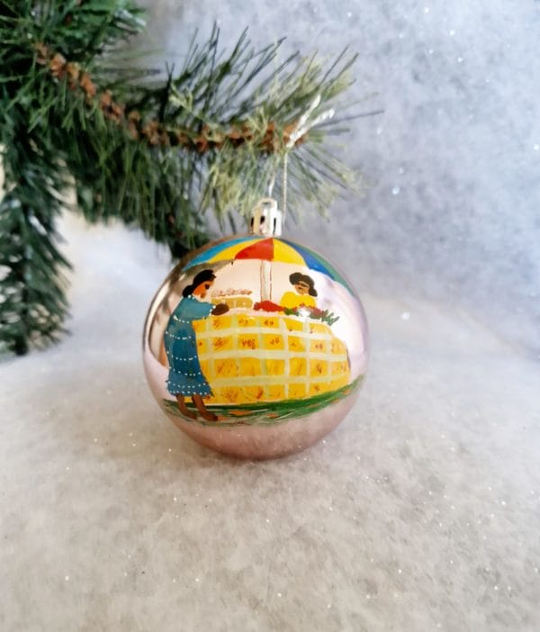 6 Boules de Noël/ décoration de Noël/collection NOËL ARTISANAL/ Madagascar – Image 7