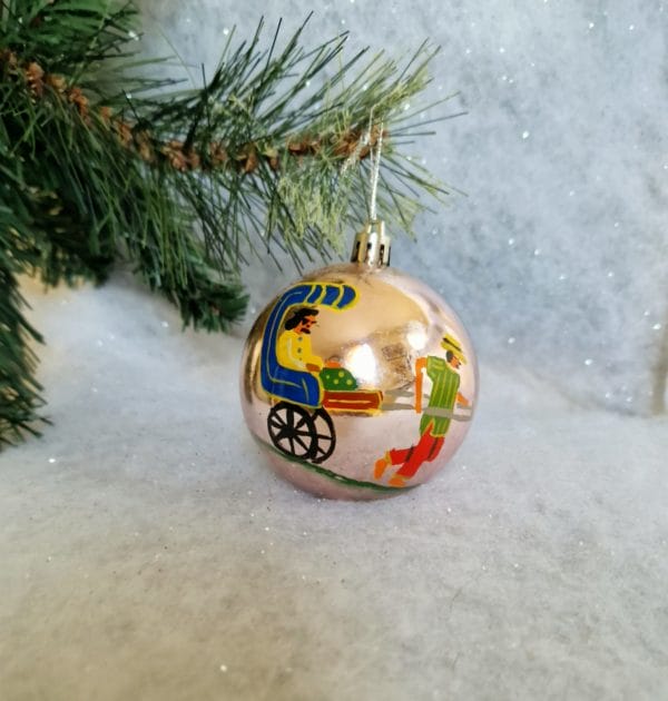 6 Boules de Noël/ décoration de Noël/collection NOËL ARTISANAL/ Madagascar – Image 9