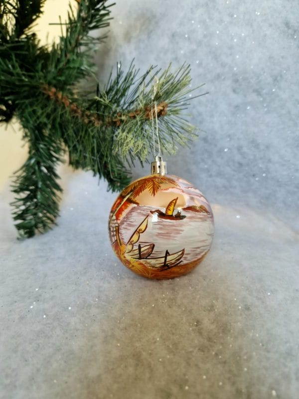 6 Boules de Noël/ décoration de Noël/collection NOËL ARTISANAL/ Madagascar – Image 14