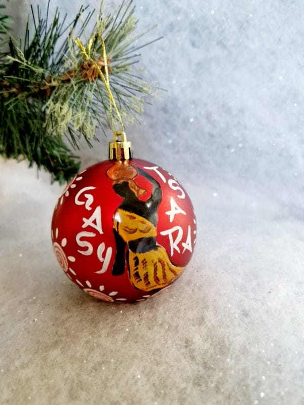 6 Boules de Noël/ décoration de Noël/collection NOËL ARTISANAL/ Madagascar – Image 5