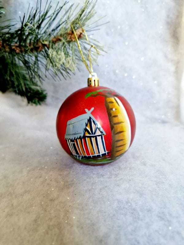 6 Boules de Noël/ décoration de Noël/collection NOËL ARTISANAL/ Madagascar – Image 11