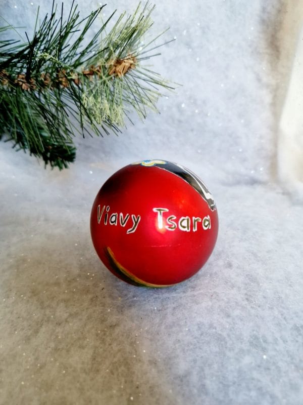 6 Boules de Noël/ décoration de Noël/collection NOËL ARTISANAL/ Madagascar – Image 12