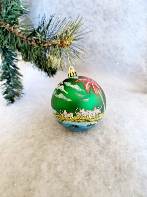 6 Boules de Noël/ décoration de Noël/collection NOËL ARTISANAL/ Madagascar – Image 10