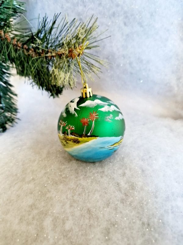 6 Boules de Noël/ décoration de Noël/collection NOËL ARTISANAL/ Madagascar – Image 9
