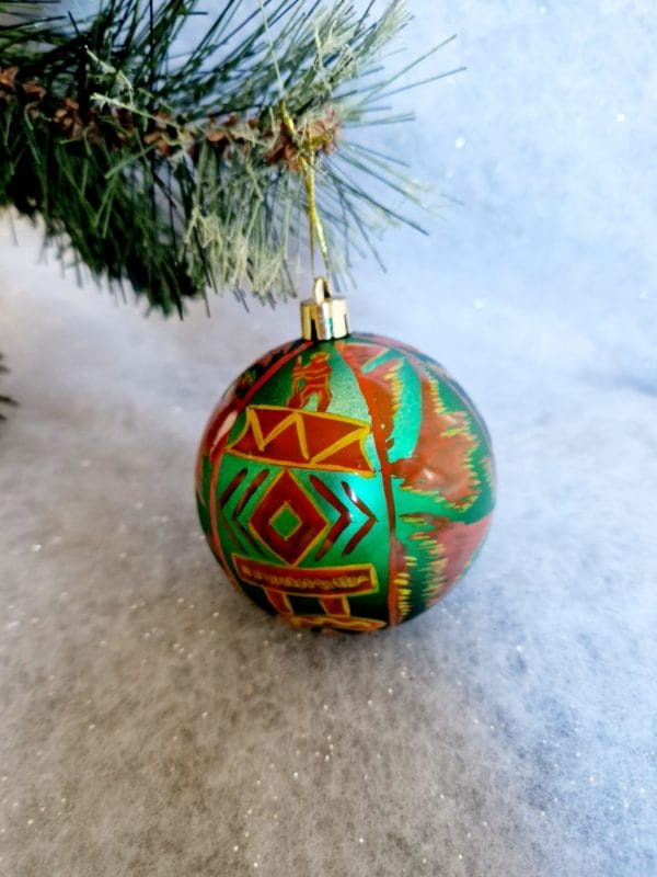 6 Boules de Noël/ décoration de Noël/collection NOËL ARTISANAL/ Madagascar – Image 6