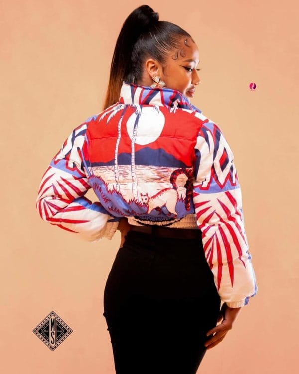 Doudoune Crop-top/bombers /Veste/collection LAMBAOINE/ Madagascar