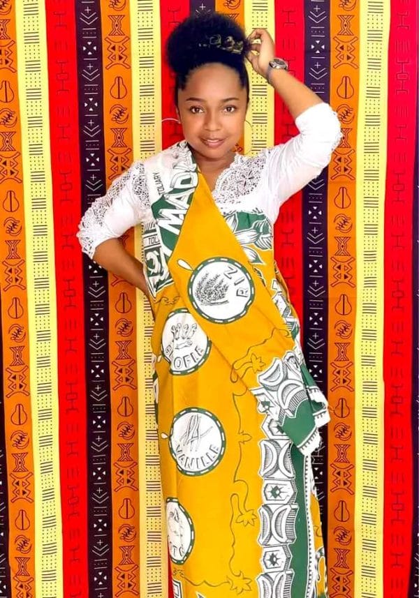 "LAMBAOINE" Ensemble pagne traditionnel Malagasy – Image 3
