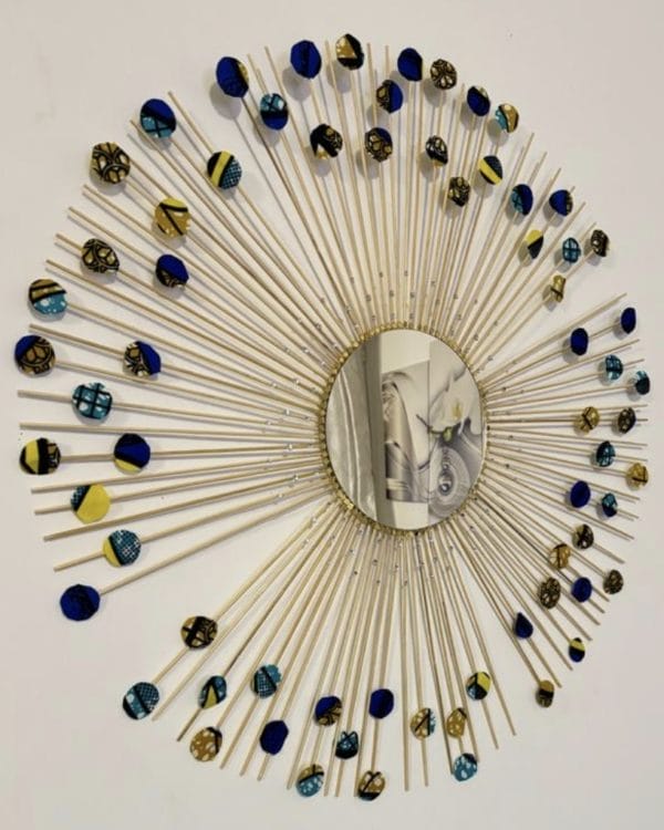 Miroir décoration soleil