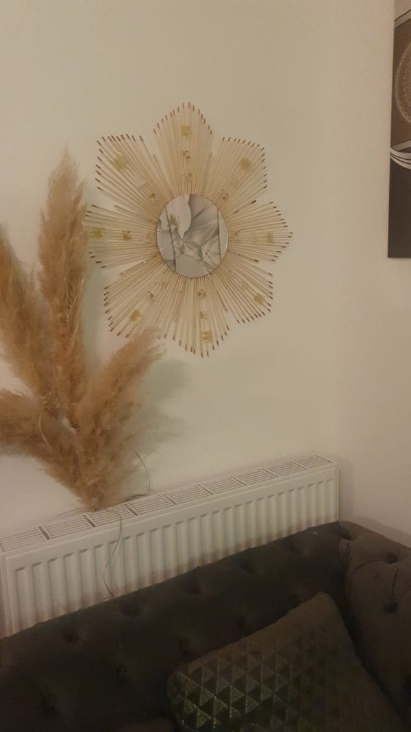 miroir fleur fait main