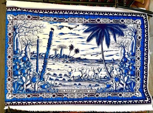 "LAMBAOINE" Ensemble pagne traditionnel Malagasy – Image 2