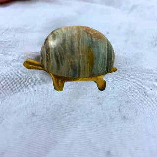 Mini Tortue en Calcite Verte /Produits LOVAPI
